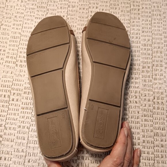 Christian Siriano Payless women's medallion & faux leather ballet flats sz 9 - Picture 10 of 13